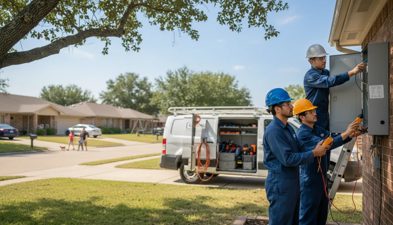 Certified electrician providing emergency electrical services in Hedrick, IA